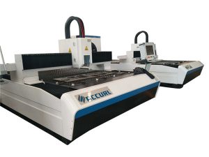 máquina de corte con láser industrial de chapa metálica Sistema de protección dos recintos de 500 w