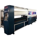 máquina de corte industrial con láser de chapa metálica