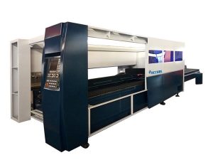 máquina de corte con láser industrial de chapa metálica Sistema de protección dos recintos de 500 w