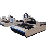 máquina de corte con láser de fibra de alta precisión con motor dual lineal para placa metálica