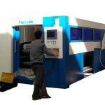 Máquina de corte con láser de fibra óptica de 2kw de velocidade axustable para tubo metálico