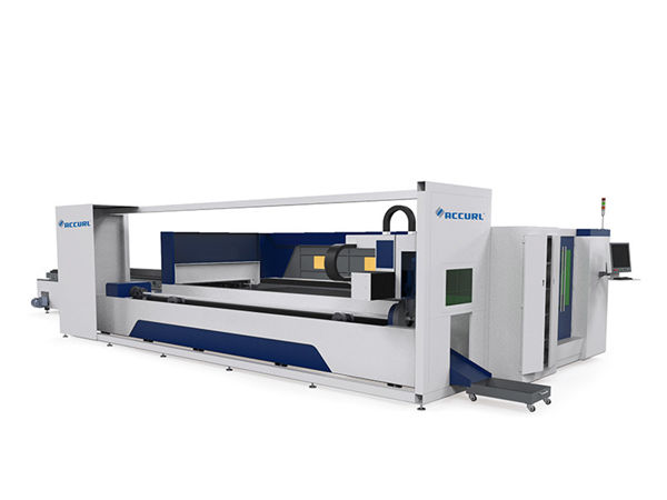 máquina de corte industrial con láser de tubos metálicos, bandexa de caixón eléctrica